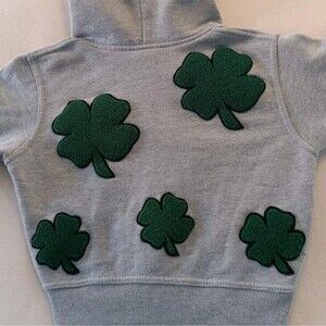 Filthy Wealth XS Clothing Gray Clover Patch Bae Hoodie